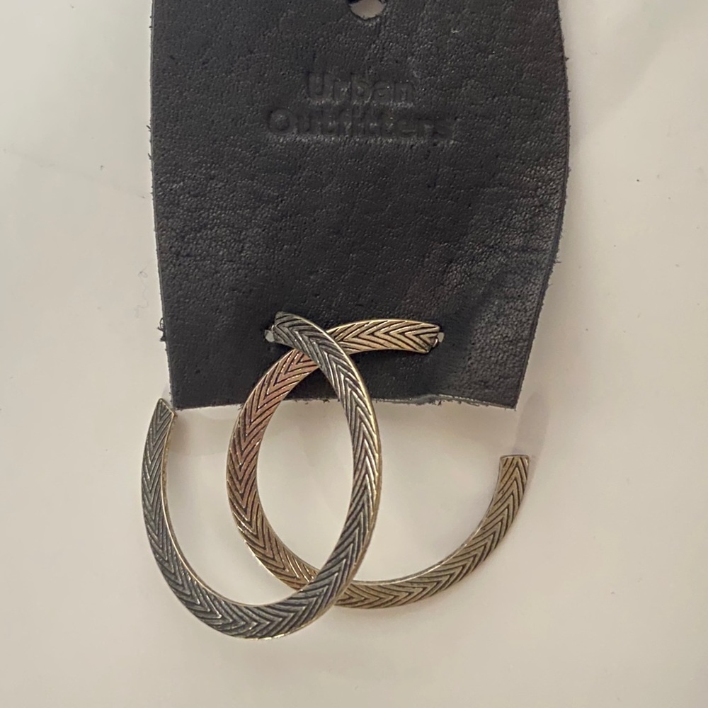 Urban outfitters vintage metal hoops earrings